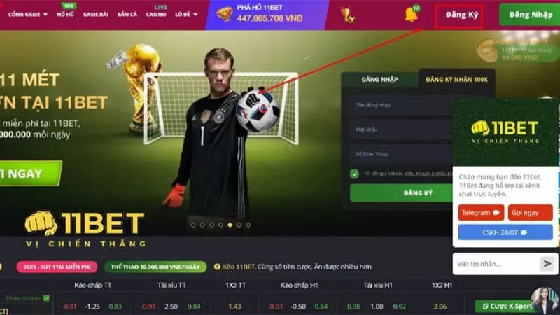 Tận hưởng ưu đãi thành viên tại 11bet